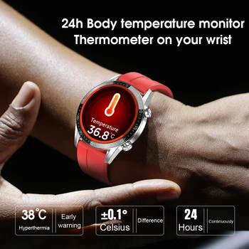 7day Super Așteptare Ceas Inteligent Bărbați Continuu 24 de Ore de monitorizare a Temperaturii IP68 ECG PPG BP Rata de Inima Tracker de Fitness Smartwatch