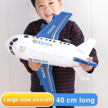 18-30buc jucărie pentru Copii aeronave supradimensionate melodia inerție mașină de jucărie avion de pasageri de mari dimensiuni spațiu de stocare Airplain Cu Lumina