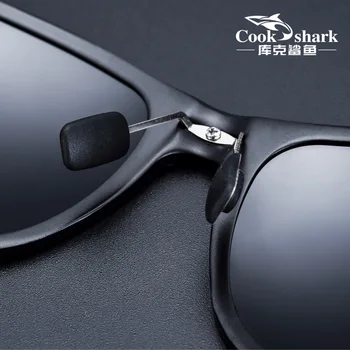 Cookshark aluminiu magneziu ochelari de soare pentru barbati ochelari de soare polarizat drivere de conducere valul ochelari