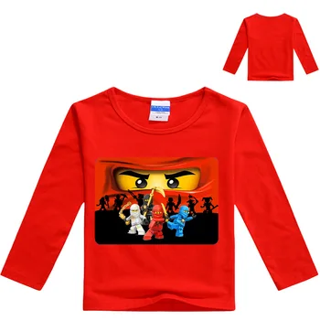 3-12 ani 2019 Baieti T Shirt Legoes tricou Copil Ninjago Boy Tricou L Mâneci Vară pentru Copii Haine Copilul Băiat Tricouri