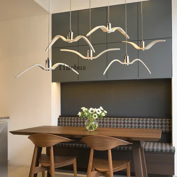 Cameră modernă de zi led lumini pandantiv Restaurant Bar Cafenea decorarea lampă de agățat restaurant Couture creative pasăre lampi