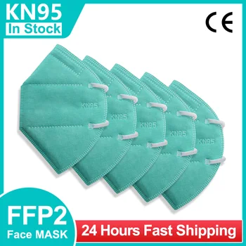 5-100buc ffp2mask Reutilizabile Verde Pinkkn95 măști certificate adult ffp2reutilizable mascherine KN95 Mascarillas Masca de Protectie