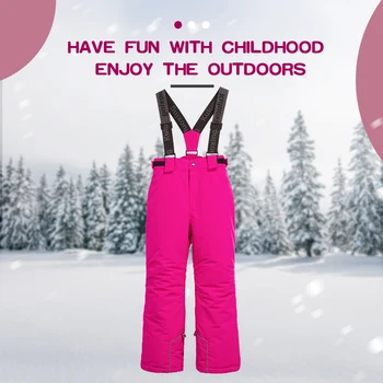PHMAX de Iarnă de Schi pentru Copii Costum Impermeabil Îngroșa Ține de Cald pentru Copii Jachete de Schi Haine în aer liber, Schi Snowboard Fete de Îmbrăcăminte