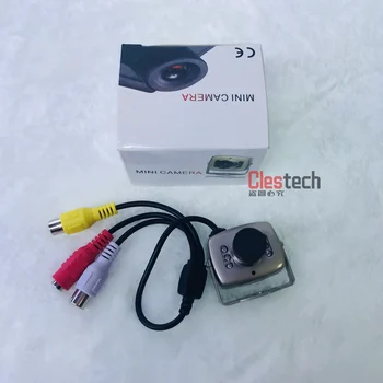 Super Micro Au Viziune de Noapte 700TVL CCTV HD mini Camera AV Audio MICROFON Metal produse de monitorizare de Supraveghere Mici vidicon