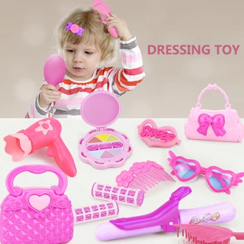 2020 Pretinde Joc Copilul Face Jucării Roz Set De Machiaj Prințesă De Coafură Simulare Plastic Jucărie Pentru Fete, Dressing Cosmetice