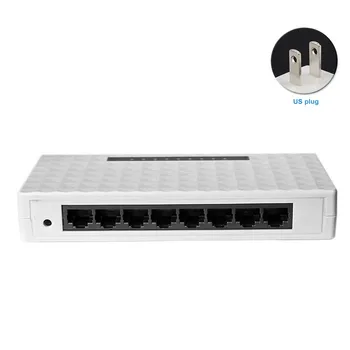 RJ45 Hub 1000 Mbps Auto-Adaptive Ethernet Switch Desktop 8-Port Gigabit Robust LAN Acasă Splitter Unmanaged Rețea Full Duplex