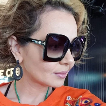 2020 Moda Supradimensionat ochelari de Soare pentru Femei Brand Designer de Plastic de sex Feminin Cadru Mare Gradient de Ochelari de Soare UV400 gafas de sol mujer