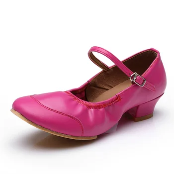 Dimensiunea 34-41 Marca Lady Femei Pătrat Pantofi de Dans sală de Bal Dans Pantofi cu toc jos pantofi de Dans Modern Pantofi wd003