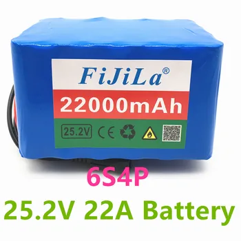 6S4P 24V 22Ah 18650 Baterie Litiu 25.2 v 22000mAh Biciclete Electrice Moped /Electric/Li ion Baterie Pack