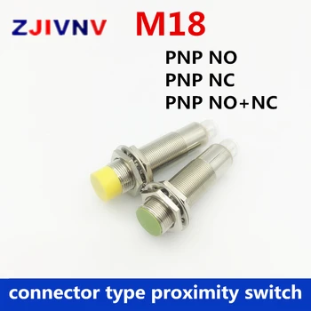 Cea mai bună calitate CE aprobare garantie de 2 ani M18 PNP NO/NC/NO+NC proximitate inductiv comutator tip conector senzor dc, deschis-închis