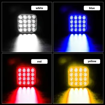 12V 48W Pătrat Laterale LED-uri de lumină de Stop Rândul său, Coada de Lumină Rândul său, 6000K Indicator Semnal de Cotitură Lampa de Inundații Fascicul de Conducere off-Road Lumina