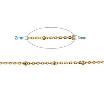 10m/Rola 304 din Oțel Inoxidabil Lanțuri de Cablu pentru a face bijuterii DIY Brățară Colier Accesorii cu Bobină,din Oțel Inoxidabil Culoare