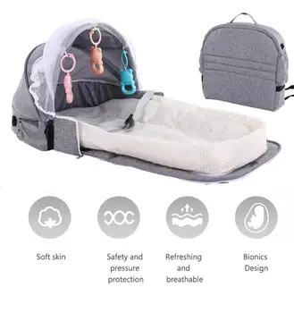 Portabil imitație pat de copil baby baby Cuib de Pat Pat de Călătorie Copil Lounge Bassinet Bara cu Perna Pat de Voiaj