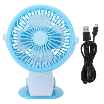 Zgomot redus Mini Birou, Ventilator Cu Clip de Calitate, Motor 2 Viteza Vântului Desktop-ul Personal Ventilatoare USB de Încărcare Fan Pentru Biroul de Acasă Cămin