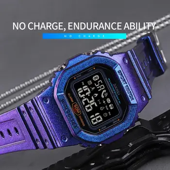 SKMEI Brand de Top Ceas Sport Negru Militar de Calitate Militară de Calitate din Plastic Bluetooth Ceas de mana rezistent la apa Data Reloj Mujer