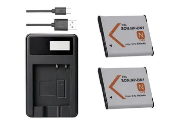 NP-BN1 BN1 Baterie+Incarcator USB pentru Sony Cyber-shot DSC-W510 DSC-W515PS DSC-W520 DSC-W530 DSC-W550 DSC-W560 W570 W580 DSC-WX60