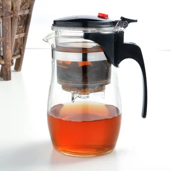 Fierbinte de vânzare 500ml-1000ml de sticlă rezistente la căldură internă ceainic aplicabile cu birou filter bubble ceai oală portabil kung-fu cup