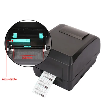 Xprinter H500B Directe de Transfer Termic de Transport Etichetă Autocolant Imprimanta de coduri de Bare Bluetooth Panglică Imprimanta Pentru Bijuterii Tag Haine