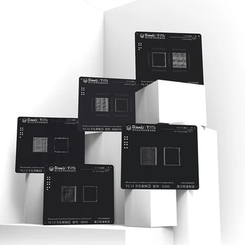 3D, Negru BGA Reballing Stencil Kit pentru iPhone A7 A8 A9 A10 A11 CPU Lipit Net Lipire Model de Placă de Oțel Inoxidabil