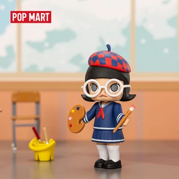 POP MART Molly Viața Școlară Jucării figura orb cutie de Acțiune Figura Cadou de Ziua de nastere Copil Jucărie transport gratuit
