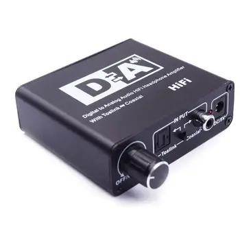 Noul amplificator pentru căști de fibre coaxial HIFI de la digital la analogic digital fibre coaxial simulare UE Plug