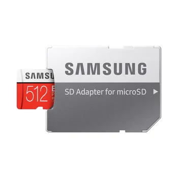 SAMSUNG Card de Memorie EVO Plus 512GB 100MB/s Card Micro SD TF C10 U3 UHS-I 4K SDXC Memorie Flash pentru Smartphone-Tableta cu Adaptor