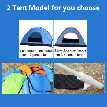 Pop-Up Automat Cort De Camping 1 2 3 4 Persoana De Mai Multe Modele Ușor În Aer Liber Deschisă Familie Tabără De Corturi Ultrausoare Instant Umbra