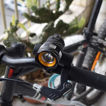 Biciclete Față de Lumină LED-uri Lanterna cu Zoom de Siguranță Flash de Lumină Biciclete Faruri Bicicleta Reîncărcabilă Lampă de Noapte De Echitatie