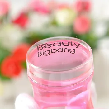 BeautyBigBang Plastic Silicon Unghii Stamper Kituri De Cap De Cauciuc Racleta Clar Jeleu De Flori Se Ocupe De Timbru Ștanțare Plăci Poloneză