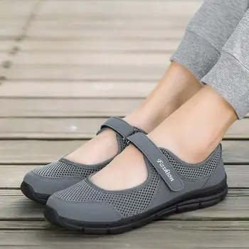 Adidasi pantofi pentru femei 2021 nou cârlig&bucla de solid în vârstă pantofi casual femei apartamente ochiurilor de plasă respirabil pantofi femei adidași Dropshipping