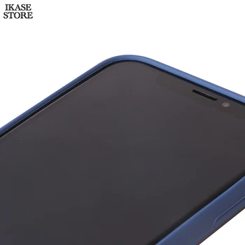 Ikase Magazin de Lichid de silicon telefon mobil caz pentru iphone x xr xs max microfibra Soft touch caz acoperire pentru iphone 8 7 6 6s plus
