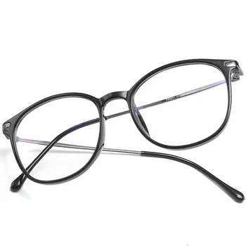 Transparent Ochelari de Calculator Femei Bărbați Anti Blue Light Rotund ochelari Rame Fals Ochelari de Gaming Optic Cadru cu o cârpă caz