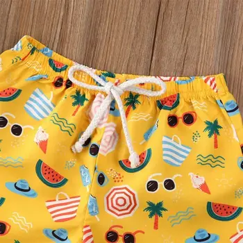 Copil Copil Copil Boy Pantaloni Scurti Tropical Print Floral Ananas Pantaloni Scurți De Înot De Vară Chilotei