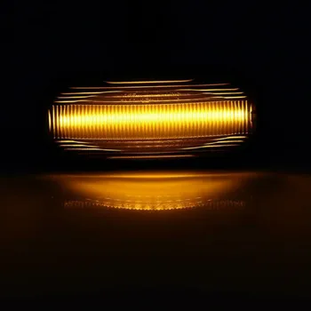 2 buc LED-uri Dinamice Partea Repetor Indicatorul luminos se Potrivesc Land Rover Discovery Defender Fumat Frunze Negru Lampă Lampă Partea Rândul său, Lampa