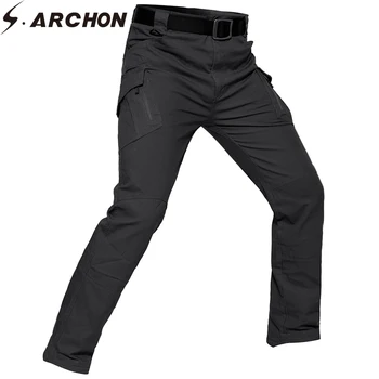 S. ARCHON IX9 Tactice Pantaloni Barbati Militare de Lupta Armata SWAT Pantaloni de Bumbac de Cauzalitate Respirabil Elastic Multi-Buzunare Pantaloni