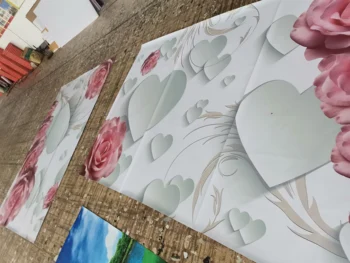 Imagini De Fundal Florale Moderne, Romantice, Flori De Trandafir, Picturi Murale Trandafir Rosu Hd Coaja Si Autocolant De Perete De Hârtie