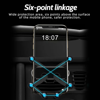 FONKEN Greutate Masina Suport de Telefon 6 Suport Universal Suport de Telefon În Mașină Stabilă Mobil de Încărcare Bază de GPS telefon Mobil Titularul Clipuri