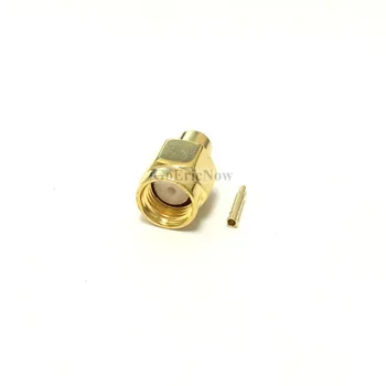 100 buc Aur SMA Male Conector pentru Adaptor RG402