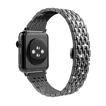 Onorabil Diamante curea pentru Apple watch 5/4/3/2/1 apple watch band 40mm 38mm 42mm 44mm iwatch trupa brățară din oțel inoxidabil