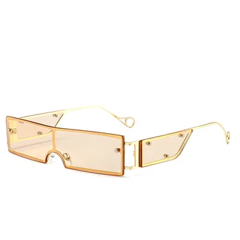 Cool Mici O Bucată Pătrat ochelari de Soare Femei 2020 Epocă Ochelari de Soare pentru Bărbați ochelari de soare Oculos Feminino Lentes Gafas De Sol UV400