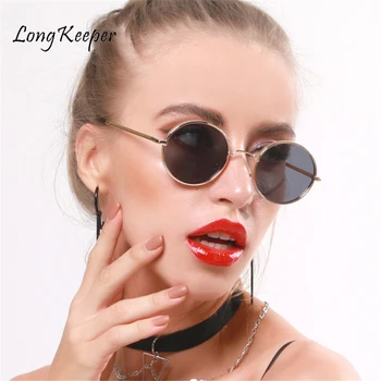 2020 Moda Retro ochelari de Soare Barbati Rotund Ochelari de Epocă pentru Femei de Lux ochelari de Soare Negri Mici Nuante de Rosu Gafas de sol UV400