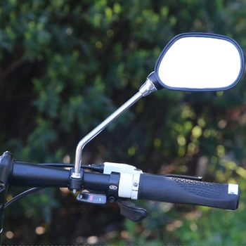 2 buc Bicicleta Ghidon Vedere din Spate Sticla Oglinda Ciclism Gamă Largă Vederea din Spate Reflector cu Unghi Reglabil Oglinzi din Sticlă