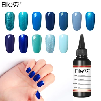 Elite99 60ML Culoare poloneză Gel Soak Off UV LED Lac de Unghii Primer Gel de unghii Salon Manichiura Nails Art Led UV Gel Polish Baza de Sus