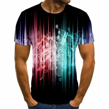 2020 Nou T-shirt pentru Bărbați Muzica tricou 3d Guitar T-shirt Shirt de Imprimare Gotic Anime Haine cu Maneci Scurte T-Shirt XXS-6XL