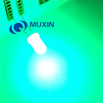 5mm LED-ul Verde 1000pcs Lampa Diodă emițătoare de Lumină Difuză Round Top Light-Emitting Diode 5 mm DIP de Componente Electronice Prin Gaura Unghi