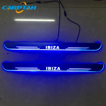 CARPTAH Tapiterie Auto Pedala Părți Exterioare LED Pragului de Ușă Scuff Placa Cale Dinamică Streamer lumina Pentru SEAT IBIZA FR CUPRA 2009-2018