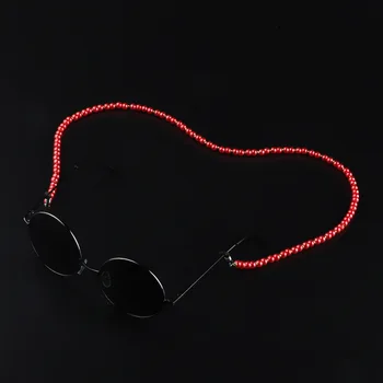 Noi 2020 Imitație Pearl Margele de Ochelari de Citit Lanț Cablu de Gât Non-alunecare de ochelari de Soare Lanț pentru Femei Colier de Perle Accesorii