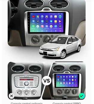 360 Camera Android 10 Multimedia player Auto Pentru Ford Focus 2004-2009 2010 2011 radio audio stereo GPS Navi Ecran capul Auto unitate