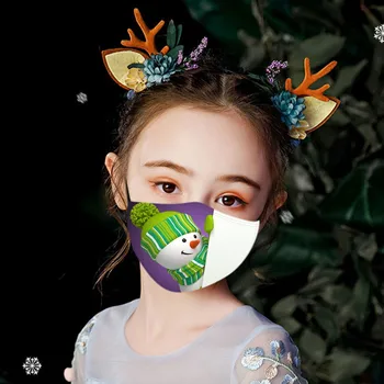 5pc Copii de Desene animate Imprimate Refolosibile Lavabile de Exterior Respirabil Masca de Fata Mascarilla Reutilizable Mondkapjes Mascherine Masque