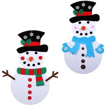 Copii Diy Simțit Crăciun, Om De Zăpadă, Pom De Crăciun Decorare Simțit Crăciun Ornament Crăciun Om De Zăpadă